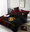 Noir Crest Bedding Set - black and burgundy dramatic crest motif - source file Anara-Lifestyle-Product-09.jpg