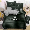 Emerald Pinstripe Bedding Set - emerald green tailored pinstripe styling - source file Anara-Lifestyle-Product-10.jpg