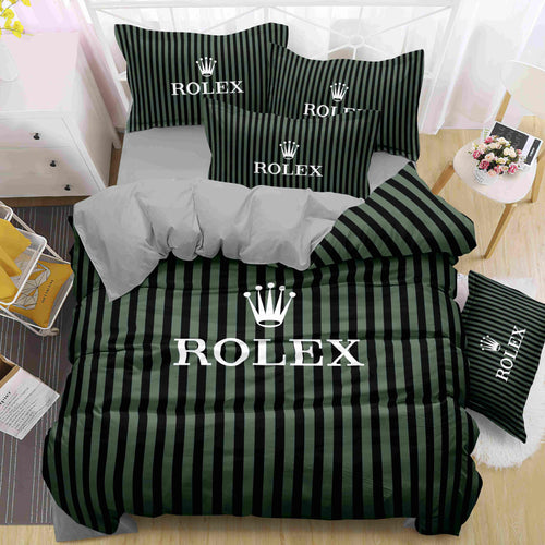 Emerald Pinstripe Bedding Set - emerald green tailored pinstripe styling - source file Anara-Lifestyle-Product-10.jpg
