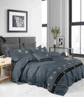 Slate Tailored Bedding Set - slate grey tailored minimalist bands - source file Anara-Lifestyle-Product-24.jpg