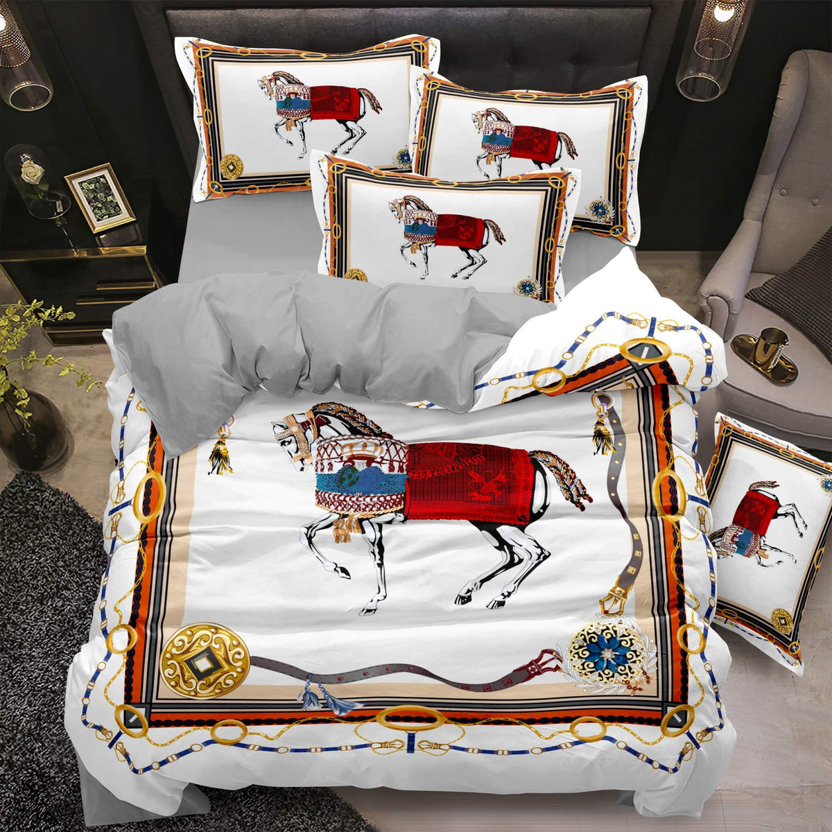 Pearl Chain Bedding Set - pearl white decorative chain-inspired pattern - source file Anara-Lifestyle-Product-28.jpg