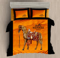 Tangerine Equestrian Bedding Set - tangerine orange equestrian-inspired artwork - source file Anara-Lifestyle-Product-33.jpg