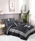 Noir Geometric Bedding Set - black and white angular geometric composition - source file Anara-Lifestyle-Product-44.jpg