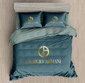 Teal Gold Bedding Set - deep teal gold-accented minimalist styling - source file Anara-Lifestyle-Product-49.jpg