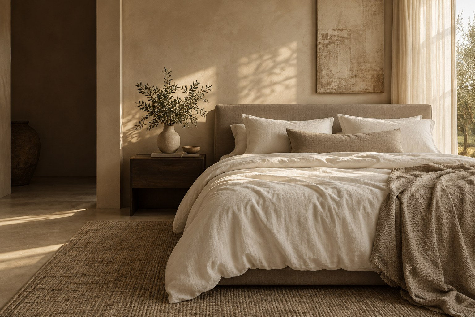 Warm neutral bedroom inspiration